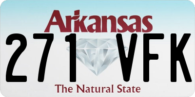 AR license plate 271VFK