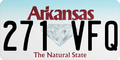 AR license plate 271VFQ