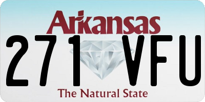 AR license plate 271VFU
