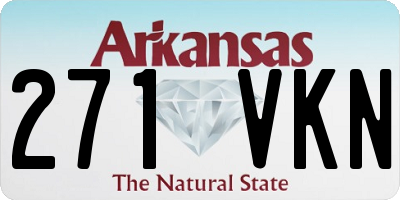 AR license plate 271VKN