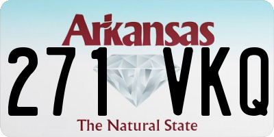 AR license plate 271VKQ