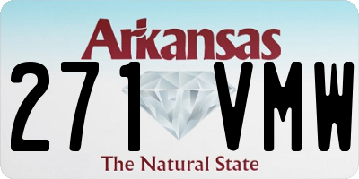 AR license plate 271VMW