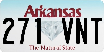 AR license plate 271VNT