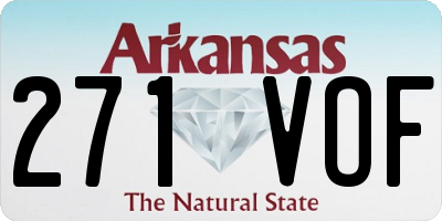 AR license plate 271VOF
