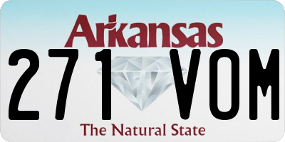 AR license plate 271VOM