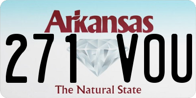 AR license plate 271VOU