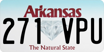 AR license plate 271VPU