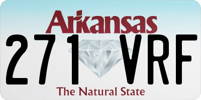 AR license plate 271VRF