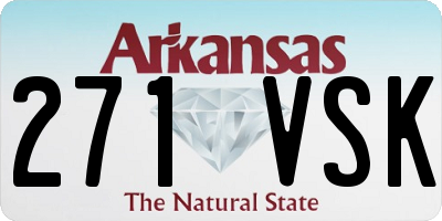 AR license plate 271VSK