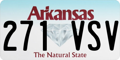 AR license plate 271VSV