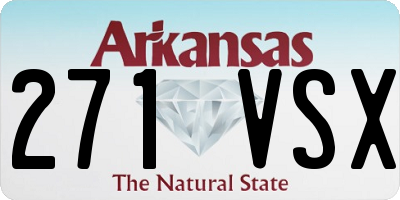 AR license plate 271VSX