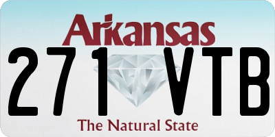 AR license plate 271VTB