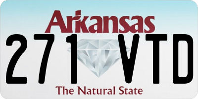 AR license plate 271VTD
