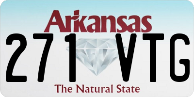 AR license plate 271VTG