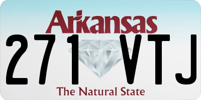 AR license plate 271VTJ
