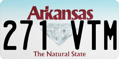 AR license plate 271VTM