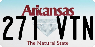 AR license plate 271VTN
