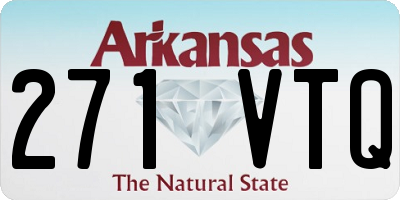 AR license plate 271VTQ