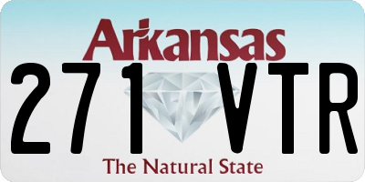 AR license plate 271VTR