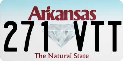 AR license plate 271VTT