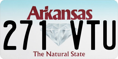 AR license plate 271VTU