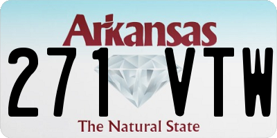 AR license plate 271VTW