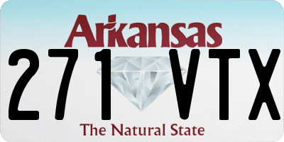 AR license plate 271VTX