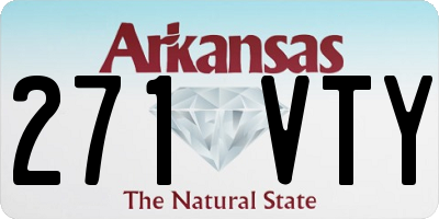 AR license plate 271VTY