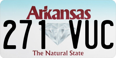 AR license plate 271VUC