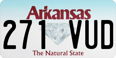 AR license plate 271VUD