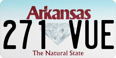 AR license plate 271VUE