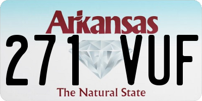 AR license plate 271VUF