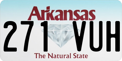 AR license plate 271VUH