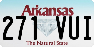 AR license plate 271VUI
