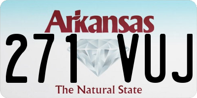 AR license plate 271VUJ