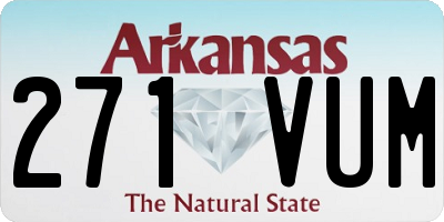 AR license plate 271VUM