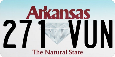 AR license plate 271VUN