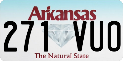 AR license plate 271VUO
