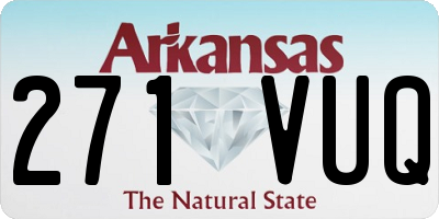 AR license plate 271VUQ