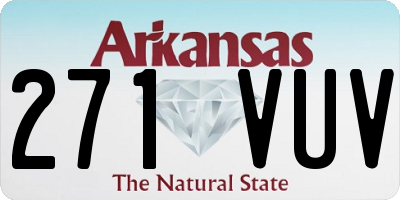 AR license plate 271VUV