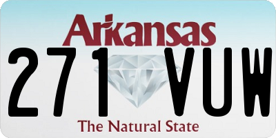 AR license plate 271VUW