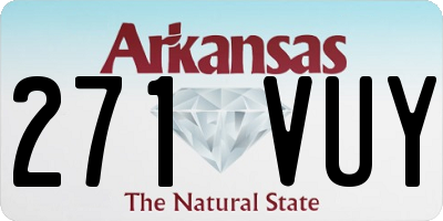 AR license plate 271VUY