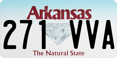 AR license plate 271VVA