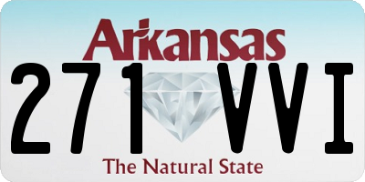 AR license plate 271VVI