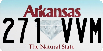 AR license plate 271VVM