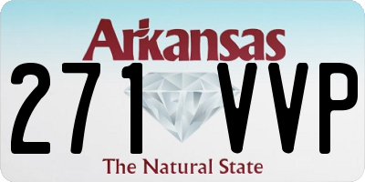 AR license plate 271VVP