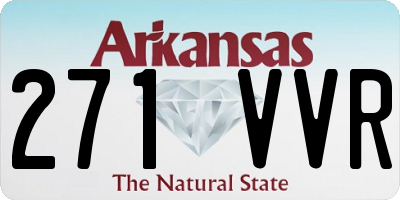 AR license plate 271VVR