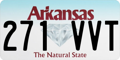 AR license plate 271VVT