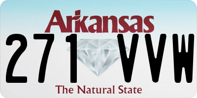 AR license plate 271VVW