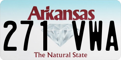 AR license plate 271VWA